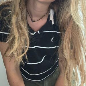 American eagle vintage collared tee